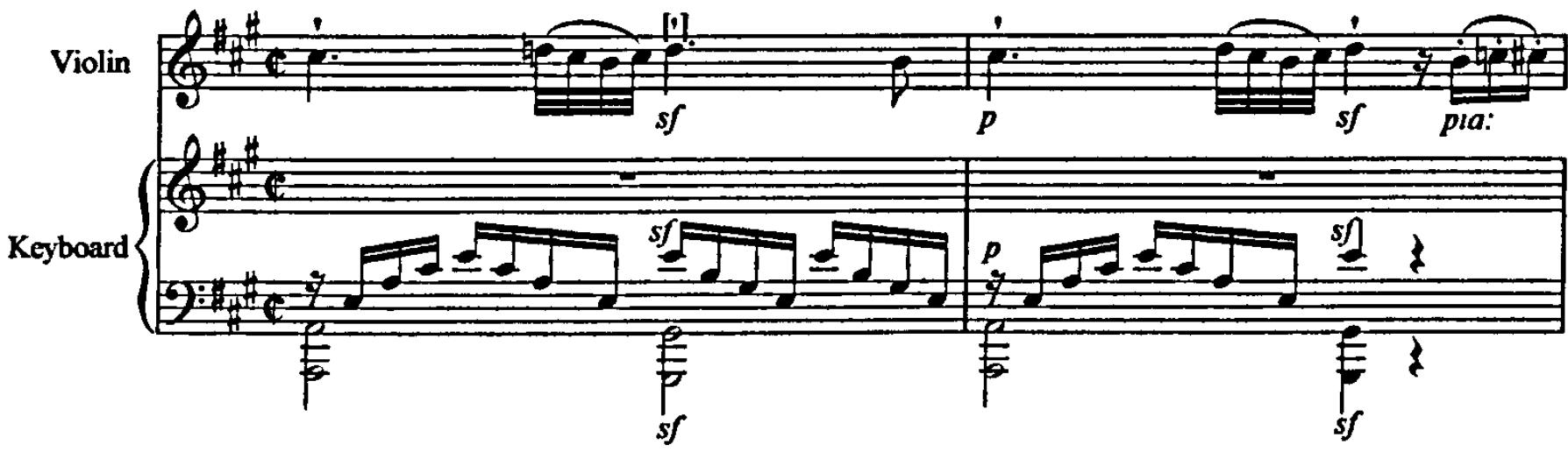 Example 5.72: K481, movement 2, bars 62-63.；The Application of Accent and Emphasis to K296