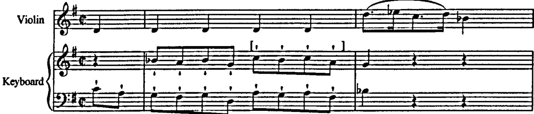 Example 4.58: K304, movement 1, bars 40-42.
