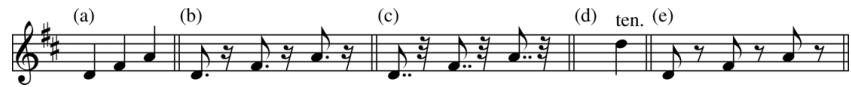 Example 5.1. The customary eighteenth-century touch.