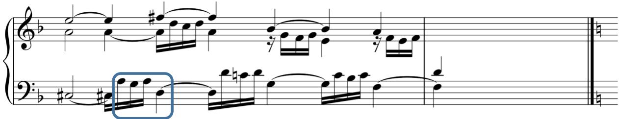 a) Frescobaldi: Libro secondo, Toccata prima, b. 8