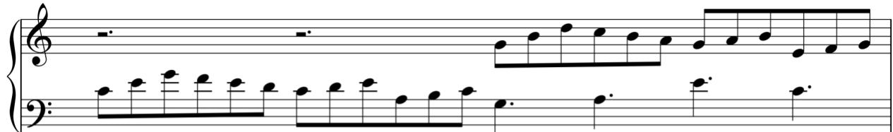 Example 1a: Frescobaldi, Libro secondo, Toccata undecima $2 2 - 2 4 ^ { 5 9 }$