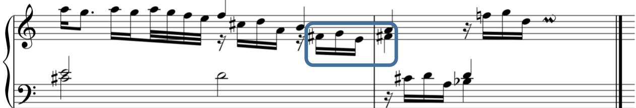b) Frescobaldi: Secondo libro, Toccata undecima, 6-7