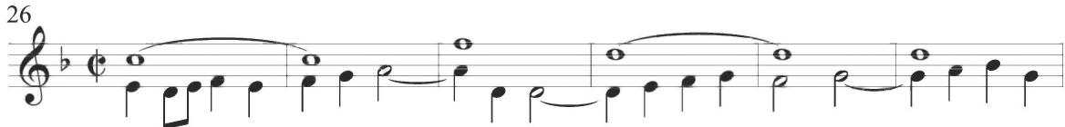 Narváez, Sacris solemniis, var. 5, mm. 26-31