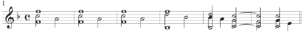 Narváez, Ventidós diferencias de Conde Claros, mm. 1-6