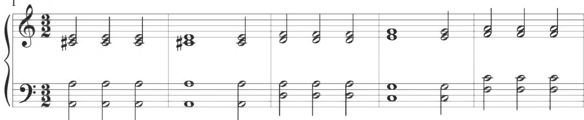 “Antonio,” Pavana con su glosa, mm. 1-10