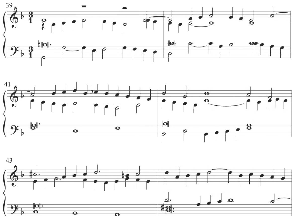 Correa, Cancion glosada, mm. 39-44