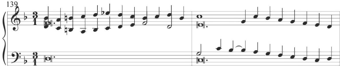 Correa, Cancion glosada, mm. 139-140