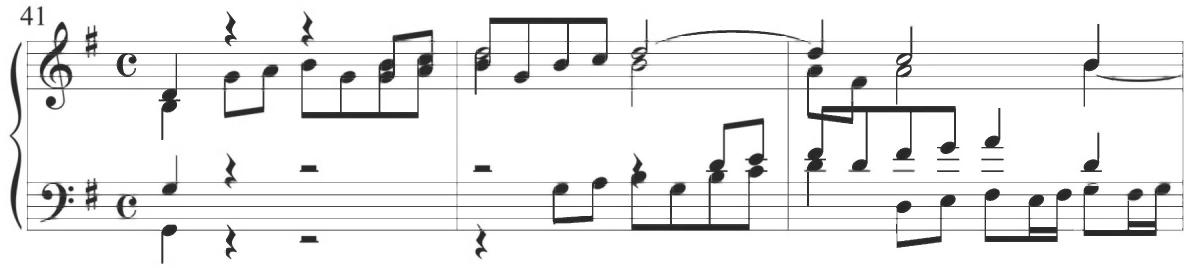 Cabanilles, Gallardas V, mm. 41-45