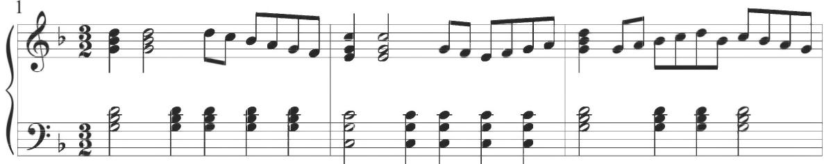 Valente, Tenore de Zefiro, mm. 1-6