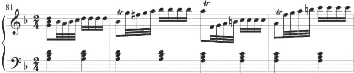 Valente, Tenore de Passo e mezzo, mm. 81-84
