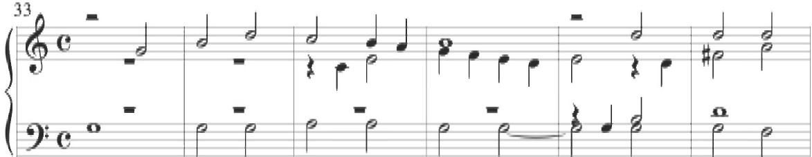 Mayone, Partite sopra Rogiere, mm. 33-44