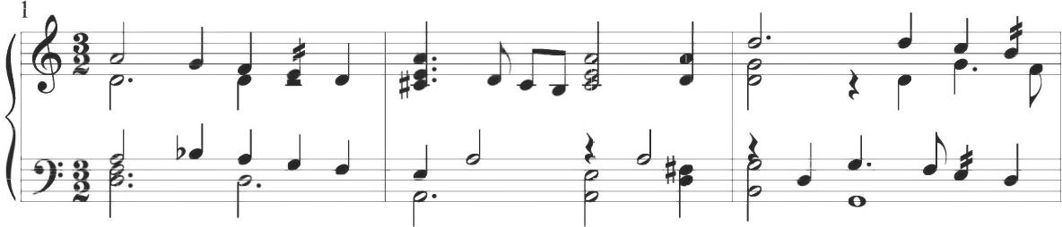 Byrd, All in a garden green, mm. 1-3；Comparable types of figuration also appear throughout the variations of Cabezón, with a particular stylistic segment demonstrated within the Otras diferencias de Vacas shown below.