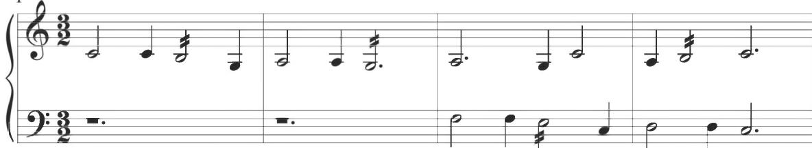 Byrd, The Carman&rsquo;s Whistle, mm. 1-4