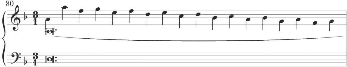 Correa, Cancion glosado, mm. 80