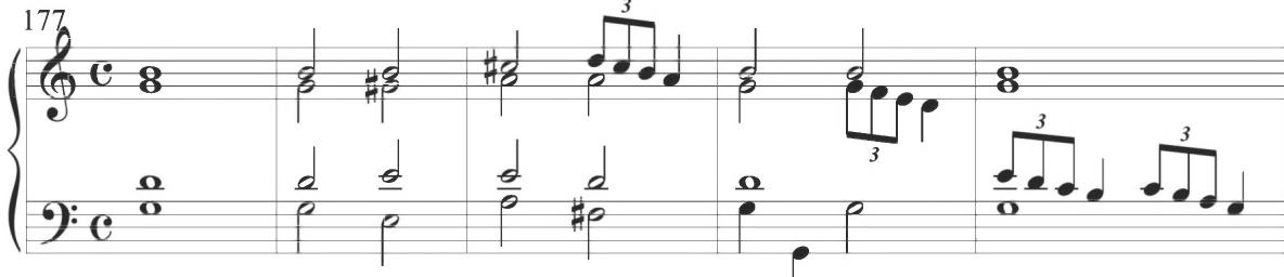 Mayone, Partite sopra Rogiere, mm. 177-181