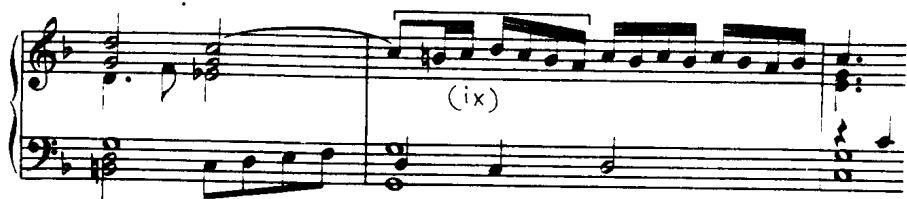 (b)；In Ex.4.52 (a) and (b), figs. (viii) and (ix) from Table 4.4 are seen as they are practised in the FVB. In the following extract, the grippetti are diminutions of these figures: