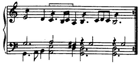 Byrd, The Woods so Wild (FVB I 263:2:1)；(c)；Farnaby, A Maske (FVB II 273:2:1)
