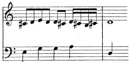 In all cases the trill starts on a dissonant upper note; it can clearly be seen how the cadence ornaments are variations on the turn, (c) being the nearest to the original form. The preparation of the ornament by means of a suspension (b) appears more often than the other examples, (a) appearing least. The two examples in (b) are also typical accelerating ornaments.