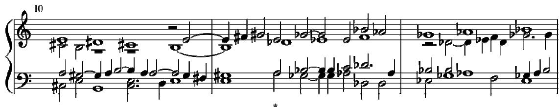 Example 2. Bull, Ut re mi fa sol la, bars 10-12