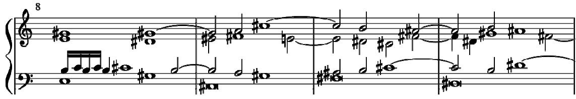 Example 5. Mayone, Toccata Quinta (1609), bars 8-23
