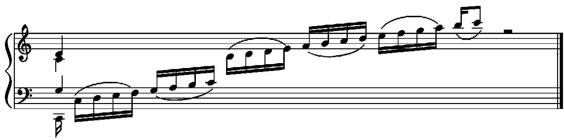 Example 14. Froberger, FbWV 612, Lamento, bar 13